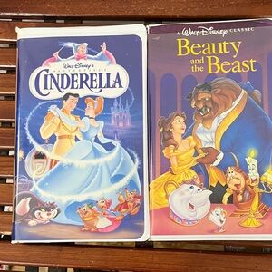 Disney Masterpiece VHS: Cinderella & Beauty and the Beast -